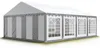 TOOLPORT Tendone per feste 4x8 m PVC grigio-bianco 100% Anteprima dell’immagine prodotto 1
