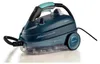 A teal and clear steam cleaner with a black hose and handle, set against a white background. Anteprima dell’immagine prodotto