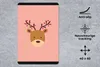 MuchoWow® Mauspad Mousepad Rentier - Weihnachten - Rosa - Produktbild-Vorschau 2