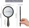Handspiegel mit Griff Doppelseitiger Handspiegel 1X/3X Produktbild-Vorschau 4