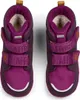 A pair of pink and purple children's boots with Velcro straps. Produktbild-Vorschau
