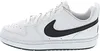 A white Nike Court Borough Low Recraft Sneaker with a black Nike swoosh logo. Náhľad obrázku produktu