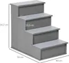 PawHut Haustiertreppe 4-stufige Hundetreppe Katzentreppe Produktbild-Vorschau 3