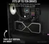 CORSAIR Geh Midi 7000D Airflow (Tempered Glass) White Náhled obrázku produktu 8