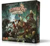 The image shows the box art for the Zombicide: Wulfsburg board game expansion, featuring artwork of characters fighting zombies and werewolves in a dark, medieval setting. Produktbild-Vorschau