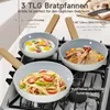 Pfannenset 3tlg Bratpfanne 20/24/28cm Pfanne Induktion mit Produktbild-Vorschau 8