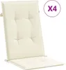 Poduszki Na Krzesła Ogrodowe, 4 Szt., Kremowe, 120X50X3 Cm Podgląd zdjęcia produktu 1