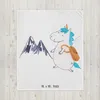 Mr. & Mrs. Panda Bettdecke Einhorn Bergsteiger - Weiß - Produktbild-Vorschau 2