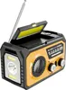 A portable emergency radio with a flashlight and solar panel. Náhled obrázku produktu