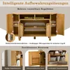 Buffet avec façade en relief 3D et coins arrondis, armoire Voir les images du produit 6