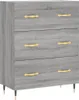 vidaXL Sideboard Grau Sonoma 69,5x34x90 cm Holzwerkstoff Produktbild-Vorschau 2