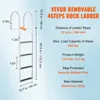 VEVOR prístavný rebrík 4 odnímateľné stupne Nosnosť 227 kg Náhľad obrázku produktu 7