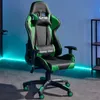 GAMING Drehstuhl in schwarz/grün Bürostuhl Racer Chefsessel Produktbild-Vorschau 8
