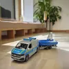 Kids Globe VW Transporter Polizei mit Boot Spielzeug für Produktbild-Vorschau 9