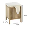 Koupelnový taburet na prádlo NORWAY, 2v1, 52 x 39 x 39 cm, Náhled obrázku produktu 6