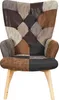 Fauteuil Helsinki Patchwork Pu Voir les images du produit 2