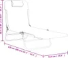 vidaXL Sonnenliegen Klappbar 2 Stk. Braun Textilene und Produktbild-Vorschau 13