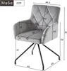 MODFU Esszimmerstuhl  Küchenstuhl Relaxsessel 6er set  mit Produktbild-Vorschau 8