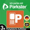 2x PARKSTER Parkplakette Hinterglasaufkleber Ticket Produktbild-Vorschau 1
