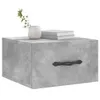 vidaXL Tables de chevet murales 2 pcs. Gris béton 35x35x20 Voir les images du produit 3