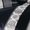 JOOP pościel Ornament Stripe czarny 4022-09 135x200 cm + Podgląd zdjęcia produktu 4