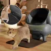 A cat is walking on a litter mat in front of an automatic cat litter box. Anteprima dell’immagine prodotto