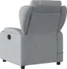 vidaXL Massage-Relaxsessel, hellgrauer Stoff Produktbild-Vorschau 3