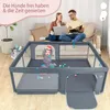 COSTWAY 200 x 180cm Laufstall baby faltbar, Laufgitter mit Produktbild-Vorschau 3