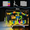 LED Notiztafel mit Farben - 30 * 20cm Maltafel Kinder, Produktbild-Vorschau 2