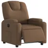 vidaXL Fauteuil relax électrique marron Tissu Voir les images du produit 3