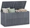 COSTWAY Gartenbox 455L wetterfest, 2in1 Auflagenbox & Produktbild-Vorschau 1