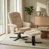Relaxsessel CHARLY mit Hocker beige - TV Sessel mit Produktbild-Vorschau 1
