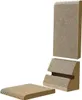 Three pieces of a cardboard cat scratching post are arranged in an L-shape against a white background. Voir les images du produit