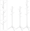 Three white coat racks are displayed against a white background. The coat racks have a tree-like design with multiple branches for hanging items. Produktbild-Vorschau