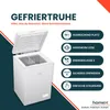 homeX FT0981-W Gefriertruhe, Tiefkühltruhe klein - 98 Liter Produktbild-Vorschau 2