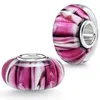 MATERIA by Matthias Wagner Glas Bead rosa pink mit Streifen Produktbild-Vorschau 3