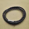Vintage Damen Herren Mehrschichtiges geflochtenes Leder Produktbild-Vorschau 7