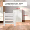 FATIVO kryt topení 78x19x92 cm – vysoký kryt topení v bílé Náhled obrázku produktu 5