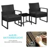 Yaheetech Gartengarnitur Polyrattan Sitzgruppe 3-teilig Produktbild-Vorschau 5