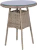 vidaXL 3-tlg. Bistro-Set mit Kissen Poly Rattan Braun Produktbild-Vorschau 2