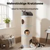 Fudajo Forest Kratztonne weiß-cremefarben Höhe 106 cm Ø 40 Produktbild-Vorschau 4