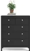 CALICOSY - Commode 5 tiroirs noir mat H98,9 cm - BARCELONE Voir les images du produit 12