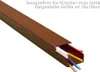 Kabelkanal 15x10 mm Kirsche dunkel Holzoptik Maserung – 1 m Produktbild-Vorschau 4