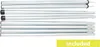 Several metal poles are stacked horizontally against a white background. Produktbild-Vorschau