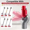 Collage of Dyson vacuum cleaner models and an adapter, with text indicating compatibility. Produktbild-Vorschau