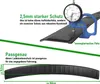 A close-up view of a black car Ladekantenschutz (load edge protection) with text and measurements indicating its features and dimensions. Voir les images du produit