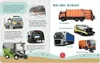 A collage of different work vehicles, including a garbage truck, tow truck, truck, street sweeper, and snow plow. Produktbild-Vorschau