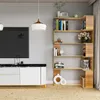 Bücherregal Eck-Bücherregal Standregal mit 5-stöckiges für Produktbild-Vorschau 3