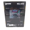 The back of a product box for a Gemini MDJ-600 DJ Media Player. Voir les images du produit