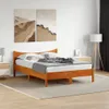 Design Massivholzbett Wachsbraun 140x190 cm Kiefer, Produktbild-Vorschau 3